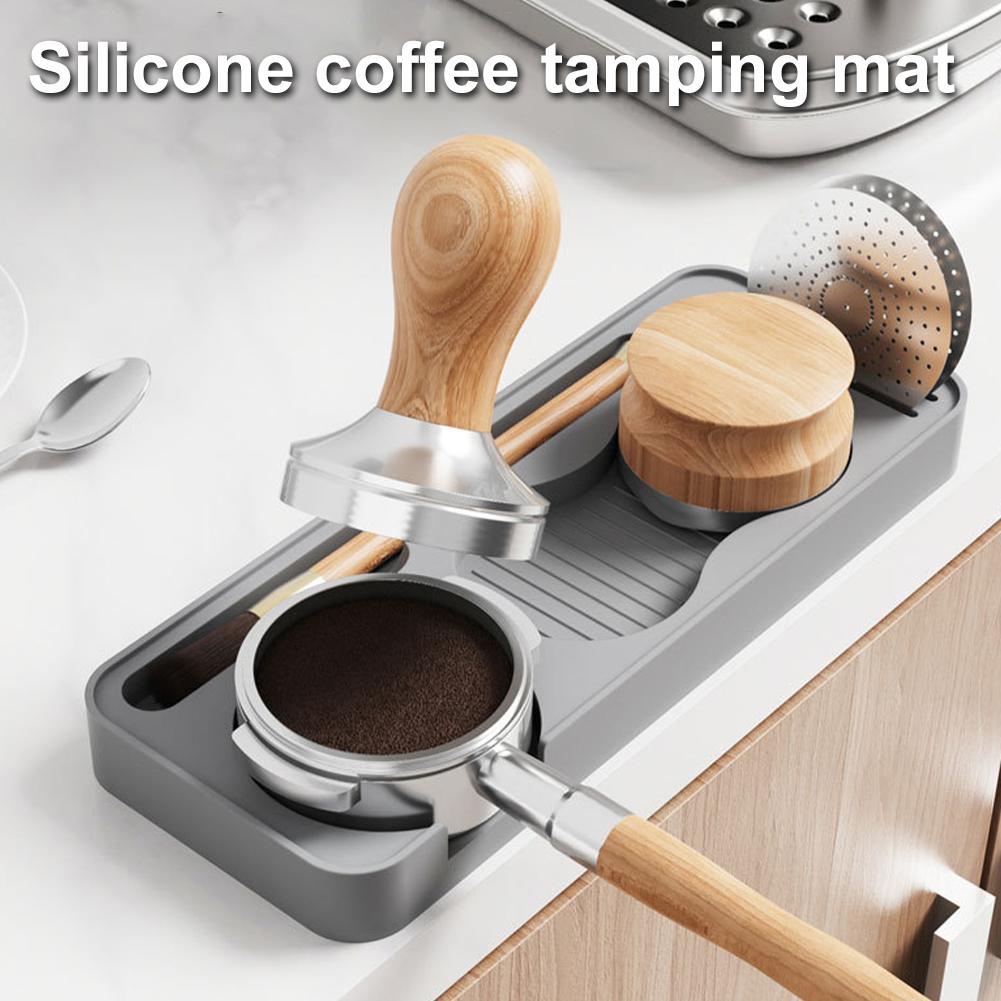 Coffee Equipment Set - Tapis antidérapant en silicone pour tamper